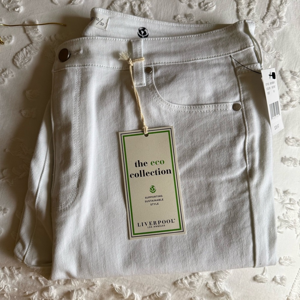 Liverpool Women's ‘Abby’ Bright White Skinny Stretch Jeans - Size 16 - New - Picture 3 of 7